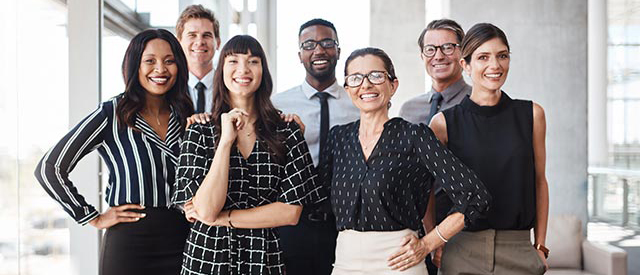 A group of diverse executives